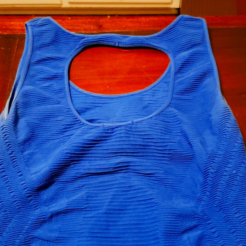 Bebe Royal Blue Nylon dress